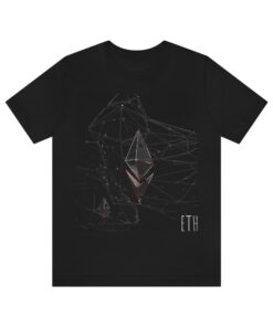 Ethereum Logo T-Shirt Printed Crypto Blockchain Trader