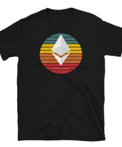 Ethereum Logo T-Shirt Sunset Crypto Eth Cryptocurrency