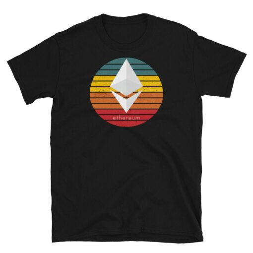 Ethereum Logo T-Shirt Sunset Crypto Eth Cryptocurrency