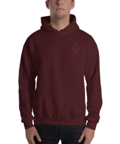 Ethereum Merch - Line design Men’s Embroidered Hoodie 5 Ethereum Merch Line design Men's Embroidered Hoodie 6