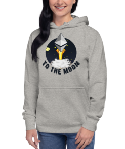 Ethereum Merch – the moon Women’s Pullover Hoodie