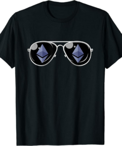 Ethereum Reflection T-Shirt Aviators Cryptocurrency Eth