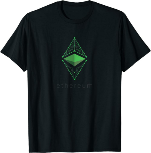 Ethereum Reflection T-Shirt Eth Logo Cryptocurrency