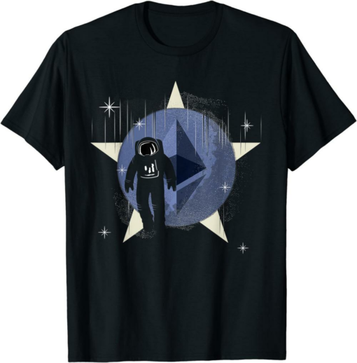 Ethereum Reflection T-Shirt Eth Moon Crypto Blockchain