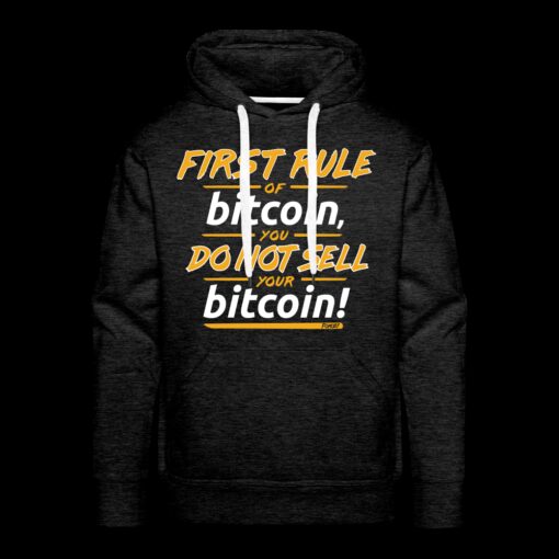 First Rule of Bitcoin Hoodie Sweatshirt