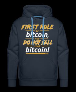 First Rule of Bitcoin Hoodie Sweatshirt