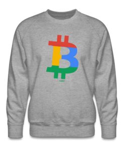 Four Color Bitcoin B Crewneck Sweatshirt 2 Four Color Bitcoin B Crewneck Sweatshirt 3