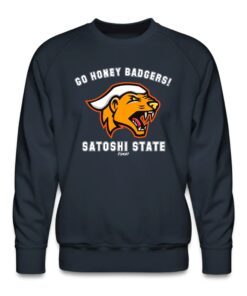 Go Honey Badgers! Satoshi State Bitcoin Crewneck Sweatshirt