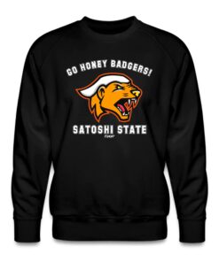 Go Honey Badgers! Satoshi State Bitcoin Crewneck Sweatshirt