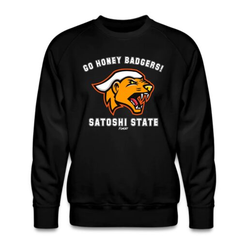 Go Honey Badgers! Satoshi State Bitcoin Crewneck Sweatshirt