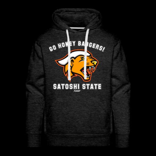 Go Honey Badgers! Satoshi State Bitcoin Hoodie Sweatshirt