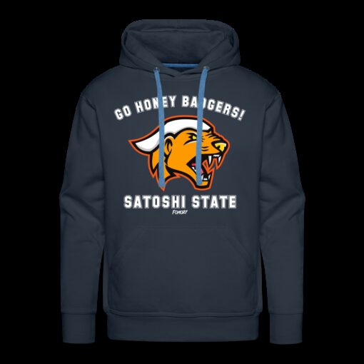 Go Honey Badgers! Satoshi State Bitcoin Hoodie Sweatshirt
