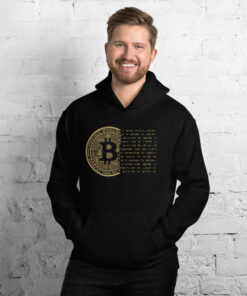 Gold Bitcoin Bits Hoodie 2 Gold Bitcoin Bits Hoodie 3