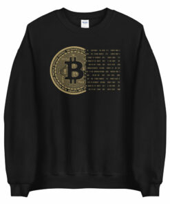Gold Bitcoin Bits Sweatshirt