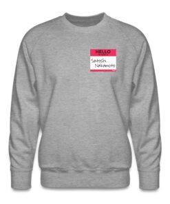 Hello My Name Is Satoshi Nakamoto Bitcoin Crewneck Sweatshirt 4