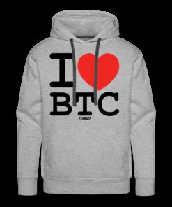 I Heart BTC Bitcoin Hoodie Sweatshirt 1