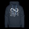Infinity Divided By 21 Million Bitcoin (White Dotted) Hoodie Sweatshirt