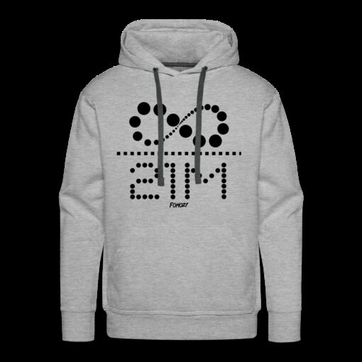 Infinity Divided By 21 Million (Black Dotted) Hoodie Sweatshirt