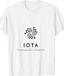 Iota Logo T-Shirt Cryptocurrency Blockchain Trendy