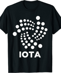 Iota Logo T-Shirt Cryptocurrency Blockchain Vintage