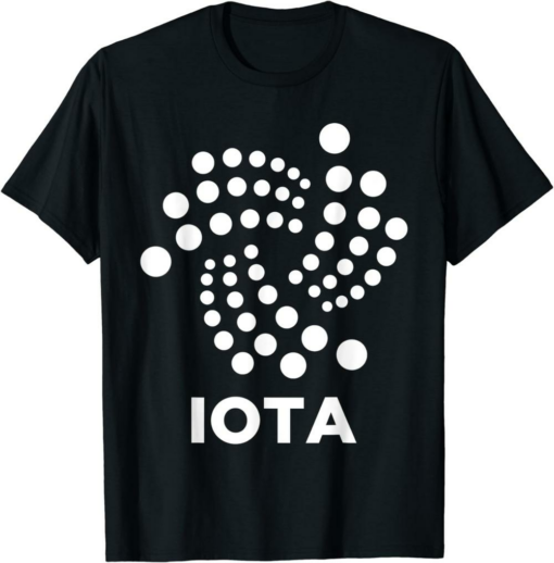 Iota Logo T-Shirt Cryptocurrency Blockchain Vintage