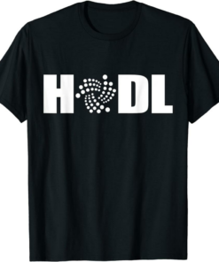 Iota Logo T-Shirt Hodl Blockchain Cryptocurrency Trading