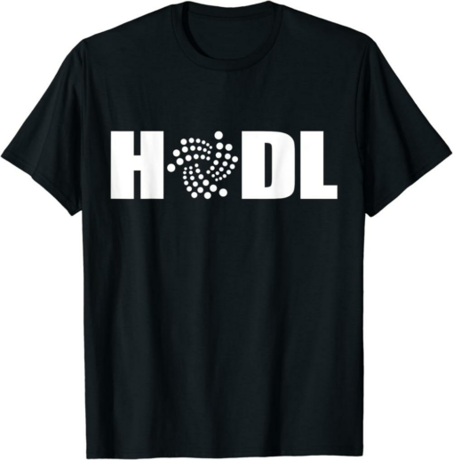 Iota Logo T-Shirt Hodl Blockchain Cryptocurrency Trading