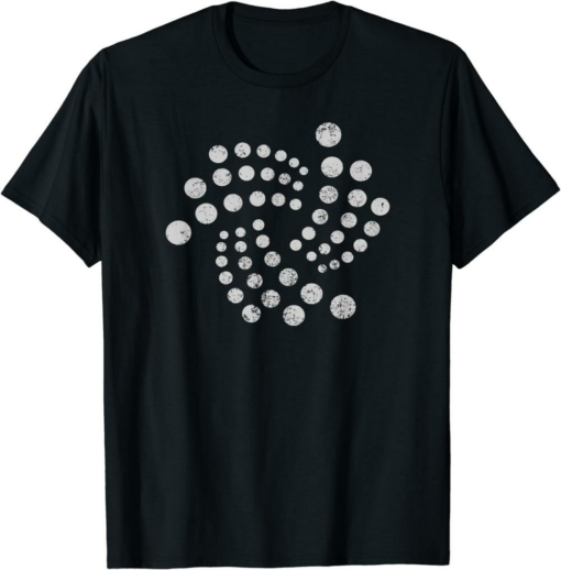 Iota Logo T-Shirt Vintage Distressed Blockchain Crypto