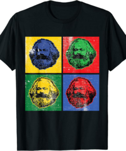 Karl Marx T-Shirt Vintage Retro Pop Art For Socialism