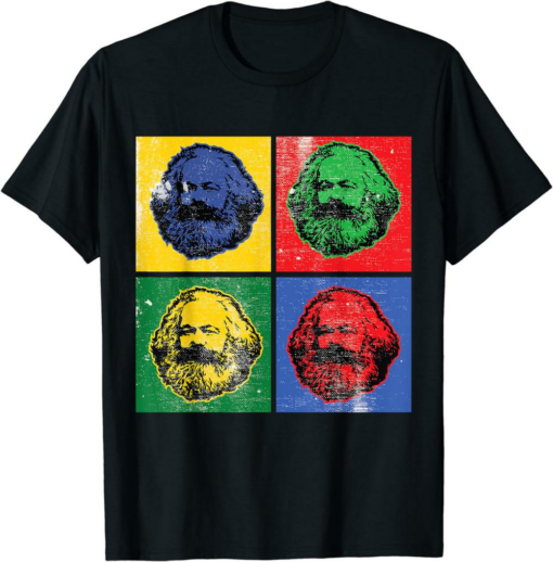 Karl Marx T-Shirt Vintage Retro Pop Art For Socialism