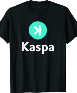 Kaspa Coin T-Shirt Crypto Miner Token Stake