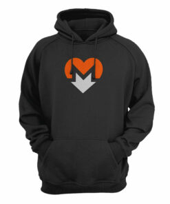 Monero XMR Crypto Heart Symbol Hoodie Monero XMR Crypto Heart Symbol Hoodie