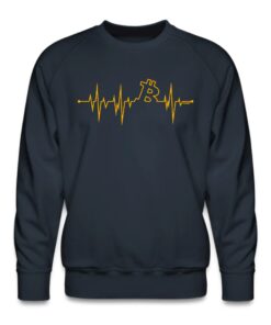 My Heart Beats Bitcoin Crewneck Sweatshirt