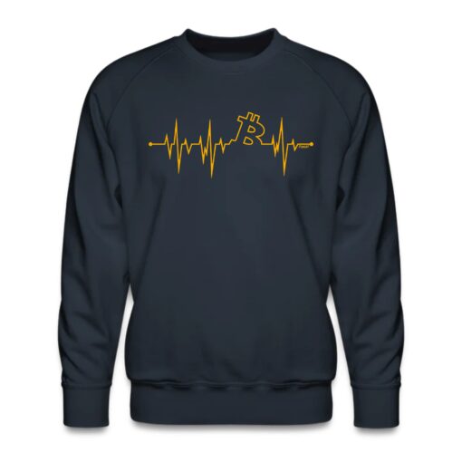 My Heart Beats Bitcoin Crewneck Sweatshirt