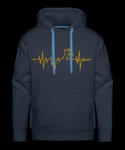 My Heart Beats Bitcoin Hoodie Sweatshirt