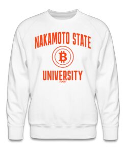 Nakamoto State University (Orange) Bitcoin Crewneck Sweatshirt 3 Nakamoto State University Orange Bitcoin Crewneck Sweatshirt 4