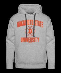 Nakamoto State University Orange Bitcoin Hoodie Sweatshirt 2