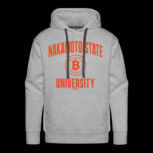 Nakamoto State University (Orange) Bitcoin Hoodie Sweatshirt