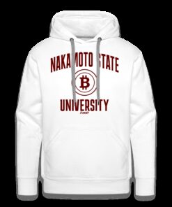 Nakamoto State University (Red) Bitcoin Hoodie Sweatshirt 1 Nakamoto State University Red Bitcoin Hoodie Sweatshirt 2