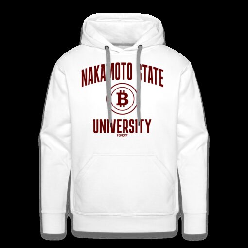 Nakamoto State University (Red) Bitcoin Hoodie Sweatshirt