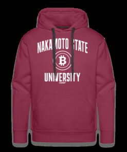 Nakamoto State University (White) Bitcoin Hoodie Sweatshirt 2 Nakamoto State University White Bitcoin Hoodie Sweatshirt 3