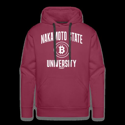 Nakamoto State University (White) Bitcoin Hoodie Sweatshirt