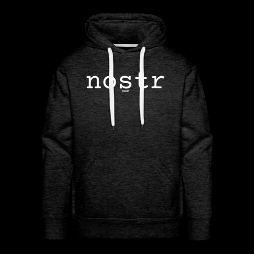 Nostr (White) Bitcoin Hoodie Sweatshirt
