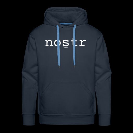 Nostr (White) Bitcoin Hoodie Sweatshirt