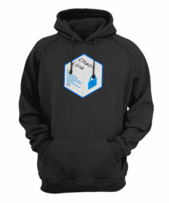 Old Chainlink LINK Cryptocurrency Logo Hoodie
