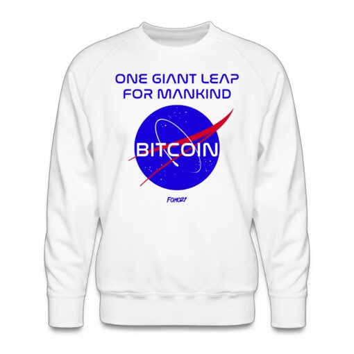 One Giant Leap For Mankind Bitcoin Crewneck Sweatshirt