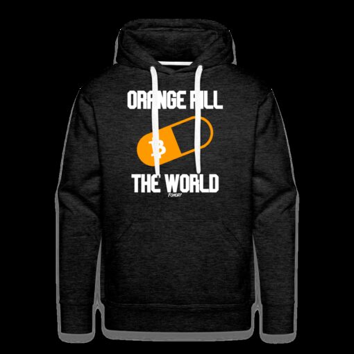 Orange Pill The World Bitcoin Hoodie Sweatshirt