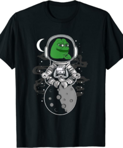 Pepe Coin T-Shirt Crypto Meme Blockchain Token Trendy