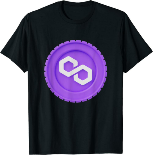 Polygon Blockchain T-Shirt Logo Icon Cryptocurrency