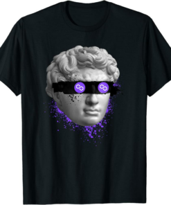Polygon Blockchain T-Shirt MATIC Blind Statue Crypto